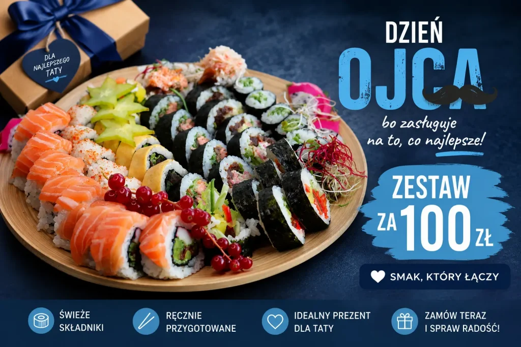 Dzień Ojca - zestaw sushi za 100 zł w Kohai Sushi